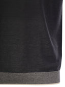 Peserico Polo Shirt In Linen And Cotton Yarn