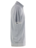 Peserico Polo Shirt In Linen And Cotton Yarn
