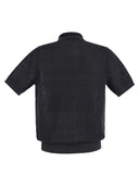 Peserico Polo Cardigan In Linen And Cotton Yarn