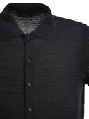 Peserico Polo Cardigan In Linen And Cotton Yarn