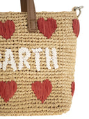 Mc2 Saint Barth Raffia Mini Bag With Shoulder Strap