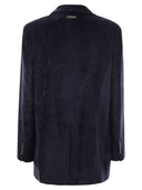 Peserico Velvet Double Breasted Blazer