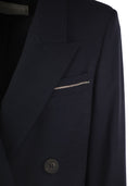 Peserico Viscose Blend Double Breasted Blazer