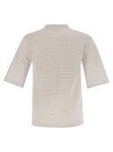 Peserico Striped Cotton Jersey T Shirt