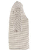 Peserico Striped Cotton Jersey T Shirt