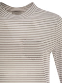Peserico Striped Cotton Jersey T Shirt