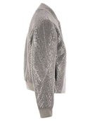 Chaqueta de cultivo de tela de Peserico con bordado de lentejuelas