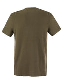 Majestic Crew Neck Linen T Shirt