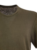 Majestic Crew Neck Linen T Shirt