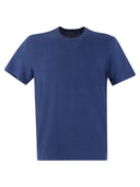 Majestic Crew Neck Linen T Shirt