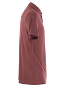 Majestic Linen Short Sleeved Polo Shirt