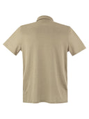 Majestic Linen Short Sleeved Polo Shirt