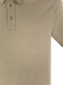 Majestic Linen Short Sleeved Polo Shirt