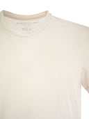 Majestic Linen Crew Neck T Shirt
