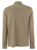Majestic Long Sleeved Shirt In Lyocell And Cotton