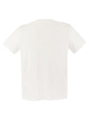 Majestic Short Sleeved T Shirt In Lyocell And Cotton