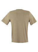 Majestic Short Sleeved T Shirt In Lyocell And Cotton