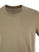 Majestic Short Sleeved T Shirt In Lyocell And Cotton