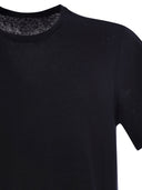 Majestic Crew Neck And Short Sleeved T Shirt In Linen