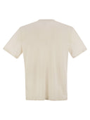 Majestic Crew Neck And Short Sleeved T Shirt In Linen