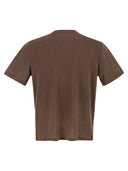 Majestic Crew Neck And Short Sleeved T Shirt In Linen