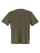Majestätische Crew -Nacken und kurzarmes T -Shirt in Leinen