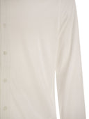 Majestic Long Sleeved Lyocell And Cotton Shirt