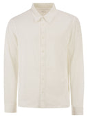 Majestic Stretch Linen Shirt With Front Button Fastening