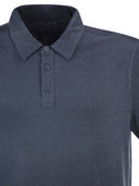 Majestic Stretch Linen Polo Shirt With Button Placket