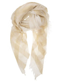 Peserico Modal, Viscose And Lurex Yoke Scarf