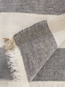 Peserico Linen, Viscose And Lurex Blend Bob Scarf