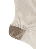 Peserico Colour Block Lurex Socks