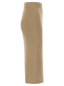 Peserico Long Skirt In Virgin Wool, Silk And Cashmere