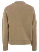 Peserico Crew Neck Jumper In Virgin Wool, Silk And Cashmere