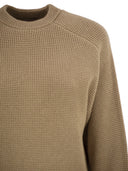 Peserico Crew Neck Jumper In Virgin Wool, Silk And Cashmere