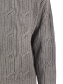 Séter de cuello de tripulación de Peserico con tejedores de cables