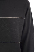 양모, 실크, 루 렉스와 캐시미어의 페세 리코 모의 목 스웨터