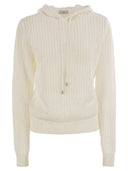Peserico Pure Cotton Cordonet Jumper With Sequins