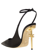 Elisabetta Franchi Nappa Leather Slingback With Strap