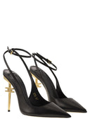 Elisabetta Franchi Nappa Leather Slingback With Strap
