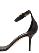 Elisabetta Franchi High Heel Sandals With Transparent Strap And Logo Detail