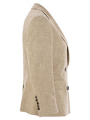 Saulina Antonella Double Breasted Cotton Blend Jacket