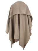 Fabiana Filippi Wool Cape With Jewellery Detail