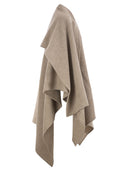 Fabiana Filippi Wool Cape With Jewellery Detail
