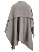 Fabiana Filippi Wool Cape With Jewellery Detail