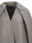 Fabiana Filippi Wool Cape With Jewellery Detail