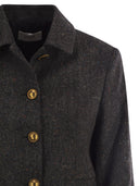 Saulina Aria Shirt Style Jacket In Wool And Cashmere