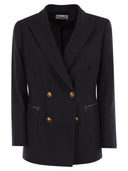 Saulina Assunta Jacket In Virgin Wool And Viscose