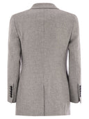 Saulina Anita Double Breasted Wool And Linen Blazer