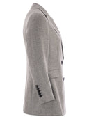 Saulina Anita Double Breasted Wool And Linen Blazer